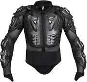Motorbike Armor Mens Motorcycle Jacket Motorcross Chest and Back Protection Black Motorcycle Armor Safety Jacket,3XL