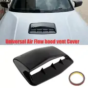 Universal Gloss Black Hood Scoop Cover Air Vent Flow Intake Bonnet Decorative