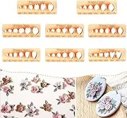 Puocaon Petal Polymer Clay Cutters - Mini Flower Set for Jewelry Making, 8 Micro 3D Cutters for Earrings