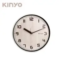 在飛比找momo購物網優惠-【KINYO】11吋北歐風木紋掛鐘/時鐘(壁掛設計/超靜音/