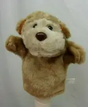 New Monkey Hand Puppet Brown Soft Plush Stuffed Toy Boy Girl