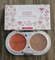 NEW Pacifica DESERT SUNSET Matte Blush & Bronzer Duo 8g/.28oz Full Size In Box