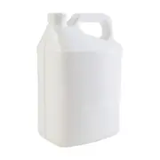 5L White HDPE Plastic Bottles + Tamper Tel Caps - Dangerous Goods Jerry Can