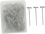 Anneome 450pcs Metal T Pins Set for Wig Styling and Crafts Includes for Seamstresses Tailors and Knitting Projects Convenient Storage Box Included