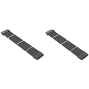 2x Cruxtec PP-24P4-30BK A-TX 24Pin Male to Female Cable Core 18AWG 30cm Black