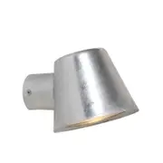 CLA Lighting Skopa Exterior Glass Diffuser Flat Top Cone Surface Mounted Wall Light IP44 Galvanized Steel