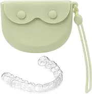 Mouth Guard Container,Denture Container Storage Bag - Portable Retainer Holder, Denture Storage Container, Retainer Container Bag for Aligners & Mouth Guards