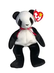 TY Fortune The Panda Bear Beanie Baby Plush 1998