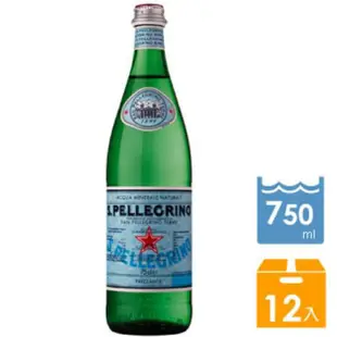 ★滿箱免運 S.Pellegrino  聖沛黎洛氣泡水 (玻璃瓶) 750ML 聖沛 氣泡水