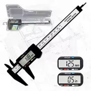 Digital Caliper Measuring Tool w/ Inch Millimeter Conversion Micrometer Ruler