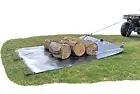 Yardwork HAULER ™- Leaf Tarp pull behind lawn tractor. Garden Leaf Cleanup