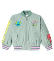 [Stella McCartney Kids] Stella McCartney Kids Printed cotton-blend bomber jacket Y 4 multicoloured