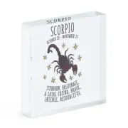 Scorpio Horoscope Acrylic Photo Block Frame Star Sign Zodiac Birthday