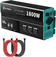 BANDKIT Power Inverters 500W 12V DC to 110V AC Converter for Vehicles USB-C/PD 25W Fast Charging Ports Car Charger Adapter with a Cigarette Lighter Ports Plug Outlet(Modified sine wave-1800W)