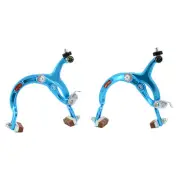 DIA-COMPE MX1000 Side Pull Caliper Brake Set (F+R) For Old School BMX , Blue