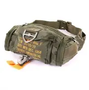 US Army Para Bag Paratrooper Belt Pouch Parachute Jumper Army Bag Od / Size / B
