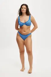 [Body] Body - Full Bikini Bottom - Heather stripe rib 4XL HEATHER STRIPE RIB