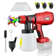 Cordless Portable HVLP Paint Sprayer Gun Powered by Milwaukee M18 18V Battery