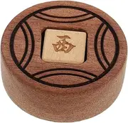 Kisangel Mahjong Dice Portable Wooden Dice Set 1pc Red and Green for International Board Games