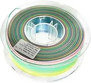 Multicolor Printer Filament - High-Quality Rainbow Filament Spool | 1.75mm Eco-Friendly Filament Bundle for Creative Projects, Compatible with Various Printers