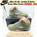 Nike GS Air Jordan 5 Retro Army Olive Green 440888-308 Size 3.5Y-7Y New
