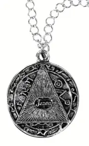 HELP READ THOUGHTS NECKLACE PEWTER MAGICK WICCAN PAGAN