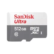 SanDisk 512GB Ultra microSDXC UHS 1 Card 100MB/s Gray -SDSQUNR-512G-GN3MN, Gray