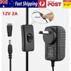 12V 2A 24W LED Strip Power Supply with on and off Switch, AC/DC Black Switching