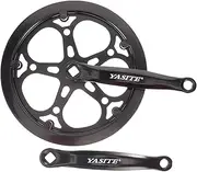 Toddmomy Crankset for Single Speeds Bike 170mm Iron Material Mountain Bike Crankset Standard Chain Size