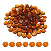 1000g Mosaic Tiles Flat Bead Glass Stained Mosaic Glass Pieces Brown