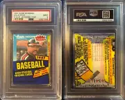 1987 Fleer Baseball Cello Pack Reggie Jackson On Top PSA 9 MINT 43837348