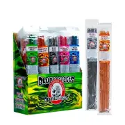 BLUNTEFFECTS PERFUME WANDS-72 COUNT DISPLAY-HAND DIPPED INCENSE-10 INCH LONG
