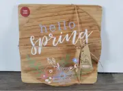 RUSTIC LIVING SET OF 2 BAMBOO TRIVETS 8 INCH ROUND & SQUARE NEW WITH TAG