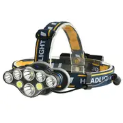 2606-8 3300LM 2xT6+4xXPE+2xCOB LED Headlamp 8 Modes USB Charging Camping Cycling Hunting Emergency Lantern