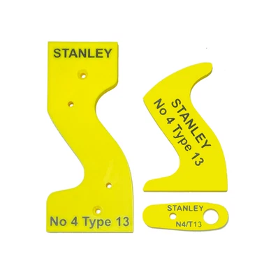 Stanley No 4 Type 13 3-Piece Hand Plane Tote Template Set