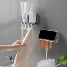 1 Set Organizer Shelf Easy to Clean Burrs-free Keep Drying Foldable 4 Hooks