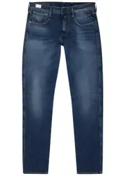 Replay Anbass Hyperflex+ Blue Slim-leg Jeans - W33/L32 W33/L32