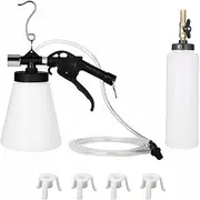 Air Brake Bleeder Kit Clutch Vacuum Oil Bleeding Extractor Fluid Fill Adapters Brake Oil Change Set with Extractor and Refill Bottle