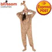 N1096 Brown Giraffe Zoo Animal Unisex Adult Book Week Animal Jumpsuit Costume