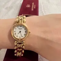 在飛比找蝦皮購物優惠-一元競標瑞士製Raymond Weil 簡潔大方小圓面舞曲金