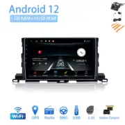 Android 12 10.1" Car Stereo Radio for Toyota HIGHLANDER 2015-2017 GPS USB SWC