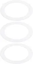 uxcell Goof Rings for 5/6 Inch Recessed Can Lighting Down Light, 3 Pcs Metal Goof Trim Rings Cover, Outer Diameter 8.07-inch, Inner Diameter 6.29-inch, Matte Finish White, Flush Mount
