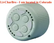 Portable White Noise Sound Machine 15 Non-Looping Rechargeable Timers MINT GREEN