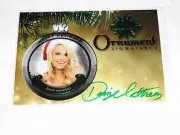 2015 Benchwarmer DANI MATHERS Holiday #39 Ornament Green Auto/10 Playboy PMOY