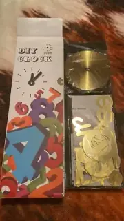 DIY Clock~ Gold~ Multiple Different Ways To Set Up