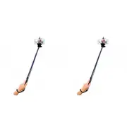 2x Laser Wireless Phone Selfie Stick w/ Shutter Button Universal Monopod Black