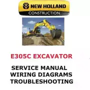 NEW HOLLAND E305C CRAWLER EXCAVATOR MANUAL SHOP SERVICE REPAIR PDF