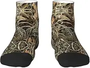 [JBYJBX] Camo Yellow & Green Print Adult Socks Womens Mens Workout Thermal Cozy All-Season Gift Holiday Articles Use