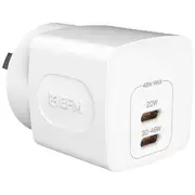 EFM 2-Port USB-C Wall Charger 48W White
