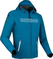 Bering Warwick waterproof Motorcycle Textile Jacket, white-blue, Size 3XL for Men White Blue